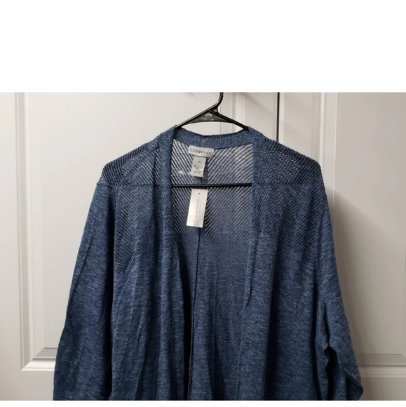 Catherines Women's Cardigan Sweater Size: 2X Open Front - Picture 2 of 11
